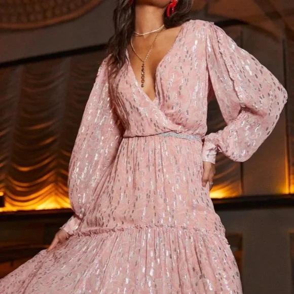 Ramy Brook Metallic Printed Ora Maxi Dress - Picture 2 of 9